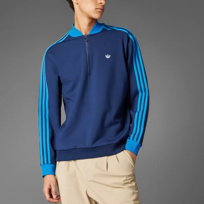 Adidas Originals 3 Stripes 1/4 Zip Sweatshirt-2
