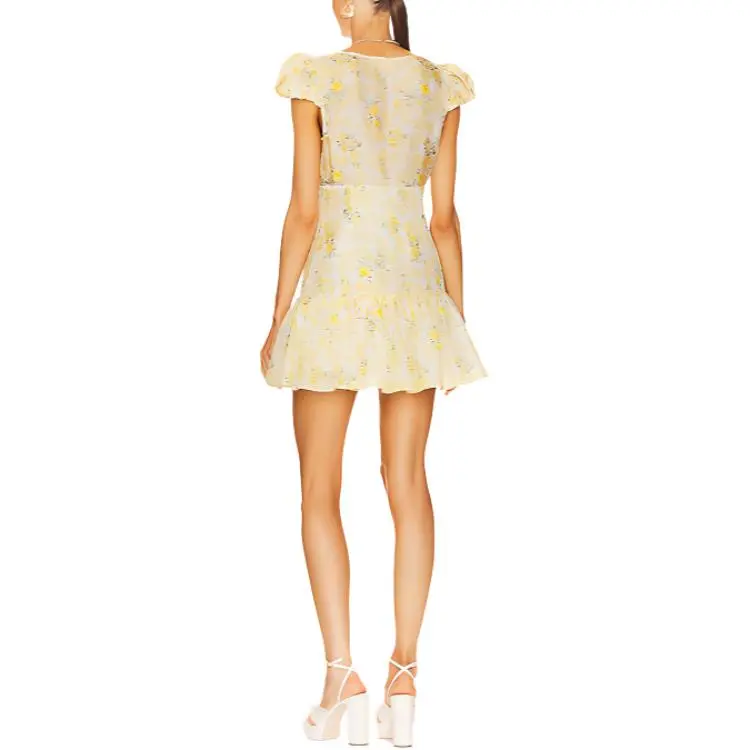 LOVESHACKFANCY Short-Sleeved Dresses Women's Yellow-2