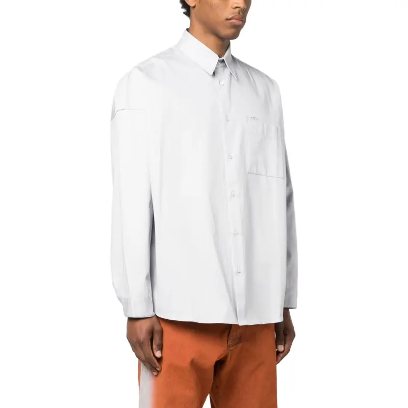 MARNI Logo embroidered Cotton Shirt-1