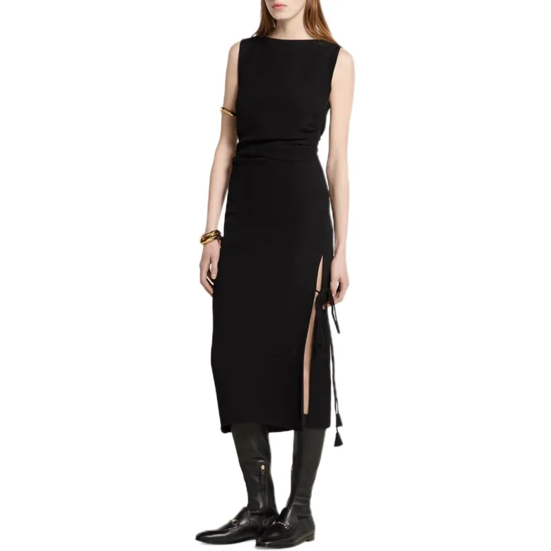 GUCCI SS252 Sleeveless Dress Women's Black-2