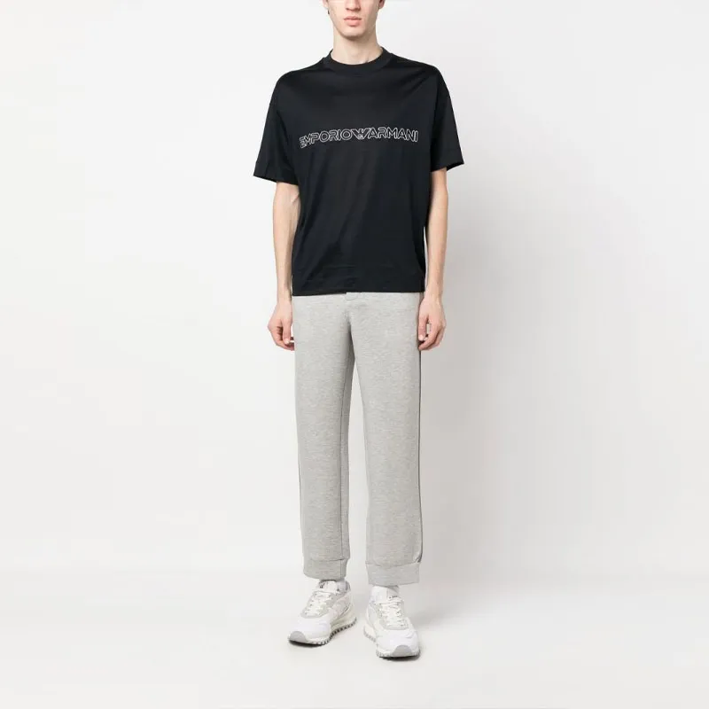 EMPORIO ARMANI T Shirts Men Dark Blue-1