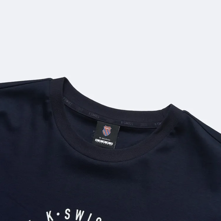 KSWISS Drop Shoulder Sleeve T Shirt Women's Blue-2