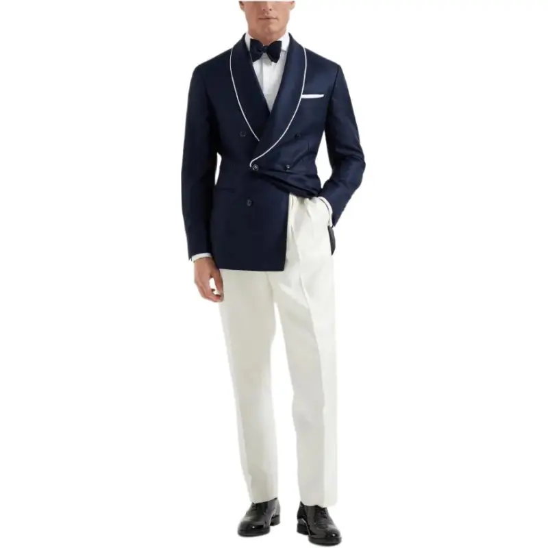 Brunello Cucinelli Shawl lapel Suit Jacket-1