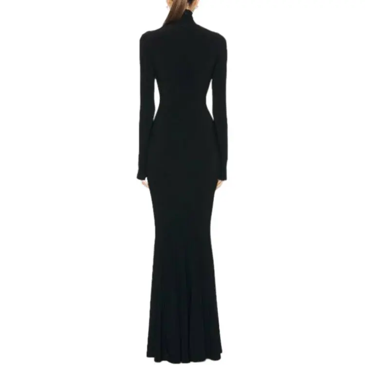 NORMA KAMALI Long Sleeved Dress Women's Black-1