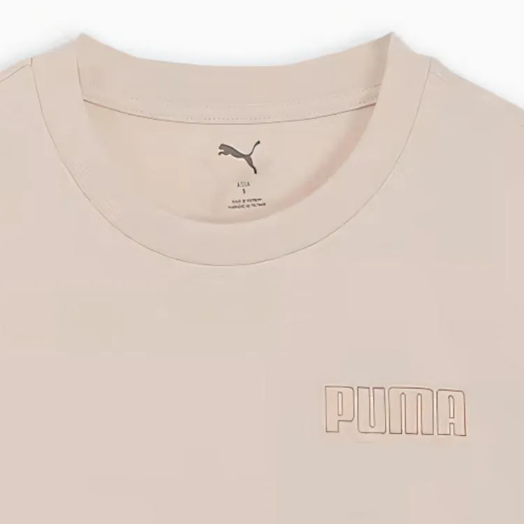 PUMA Ess Logo Regular T Shirt Women's High Mountain Snow-3