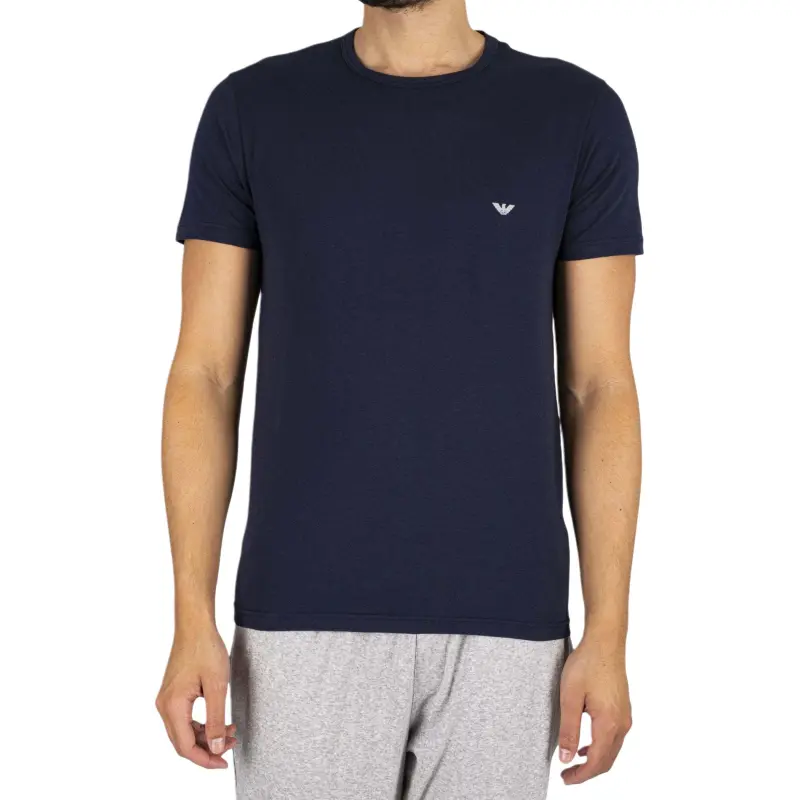 EMPORIO ARMANI T Shirt Men's 2 Pack Gray+Dark Blue-3