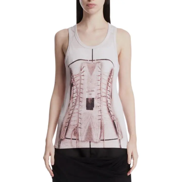 Jean Paul Gaultier Cage Trompe L'œil Printed Top-3