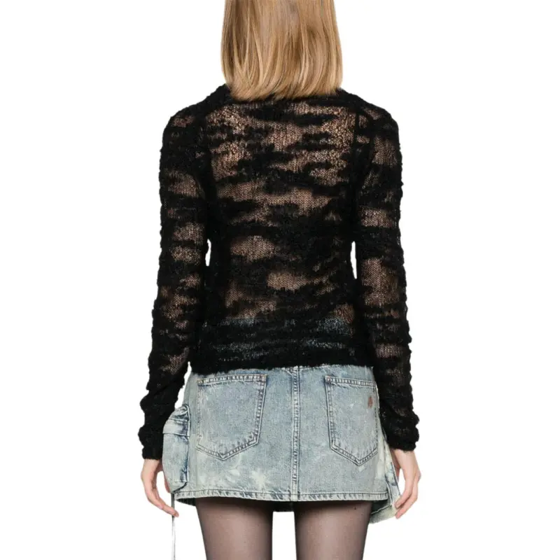 GANNI V Neck Knitted Cardigan-4