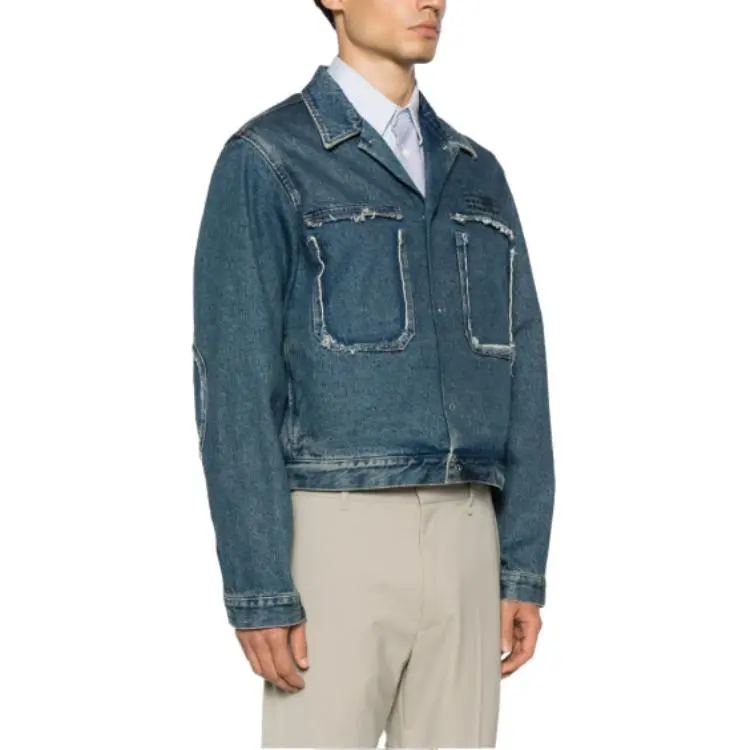 MM6 Maison Margiela Jackets Men Blue-2