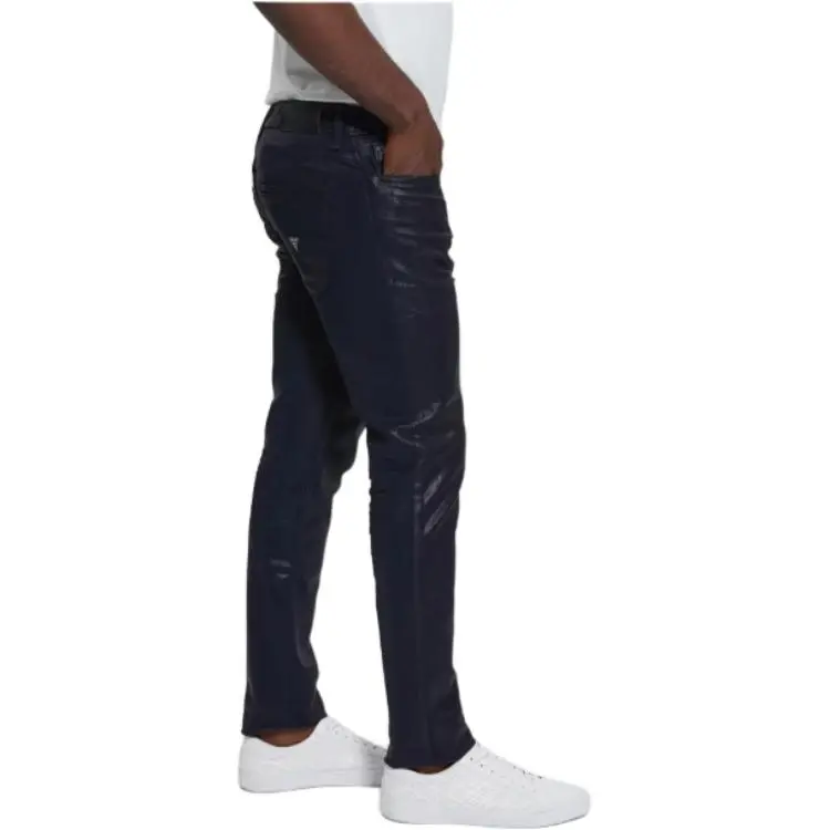 GUESS Color Smart Blue Coated Jeans Men's Blue-3