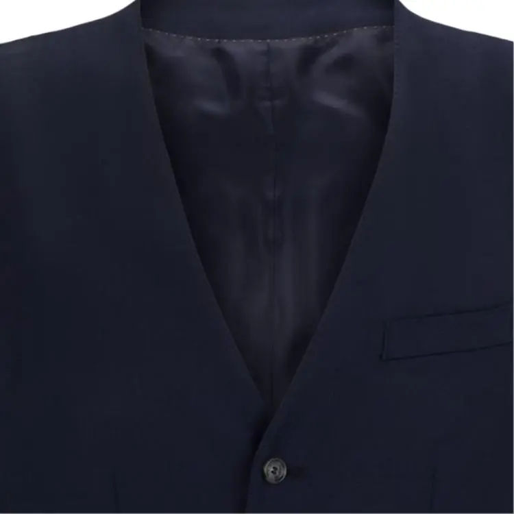 HUGO BOSS Slim-Fit Waistcoat In Virgin Wool With Stretoh Vest Men's Dark Blue-3