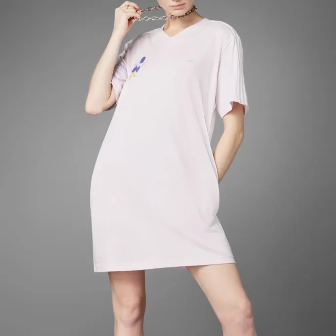 Adidas Short Sleeved Dresses Women's Pink-3