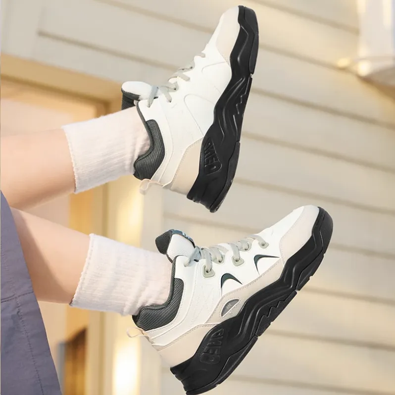 361° Type burn 4 Warm Slip Resistant High Top Skateboard Shoes Women's White Gray-5