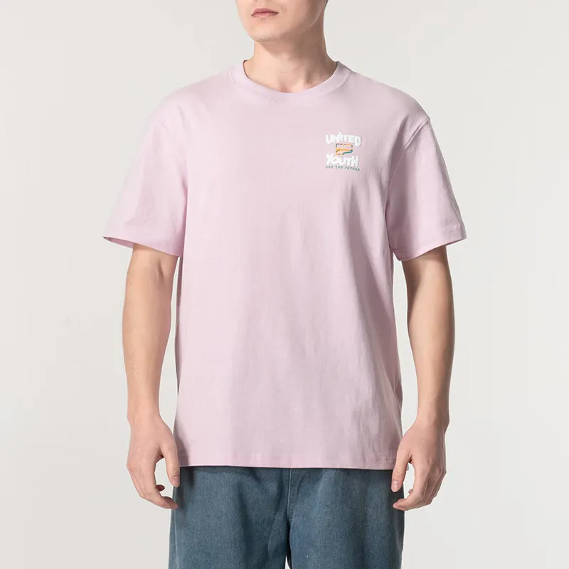 PUMA T Shirts Men Pink-3