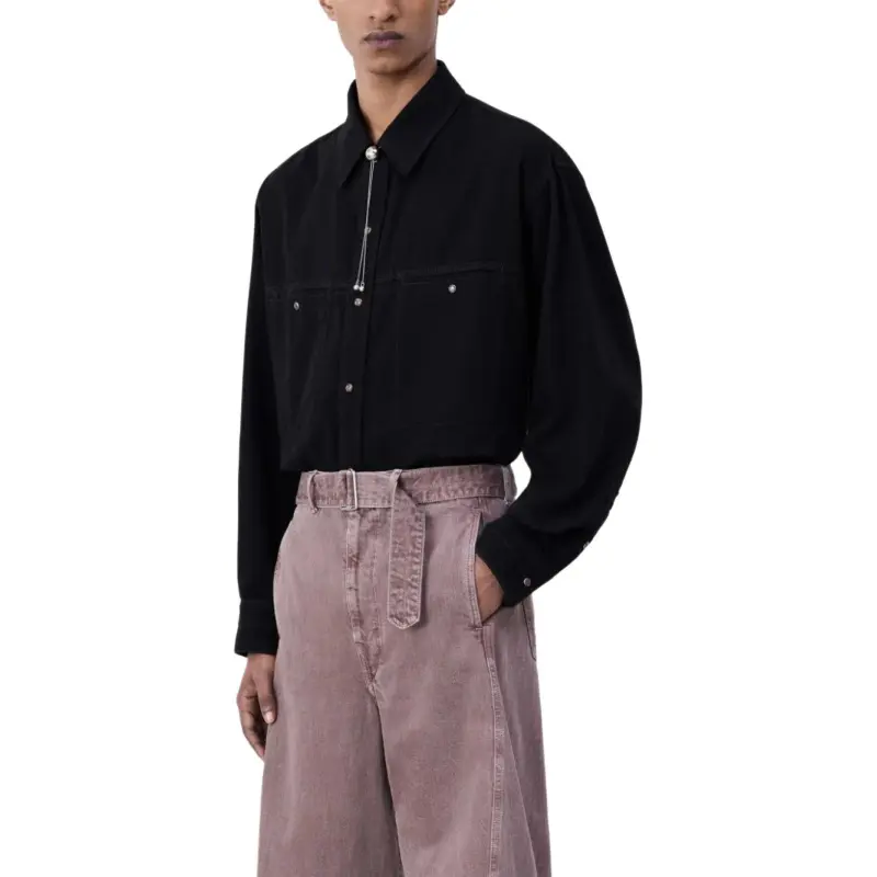 Lemaire Twisted Belted Pants 'Snow Mauve'-4