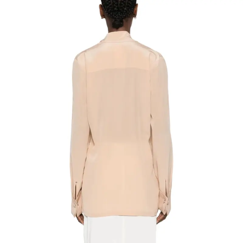 SportMax Pussy Bow Long Sleeved Top-2