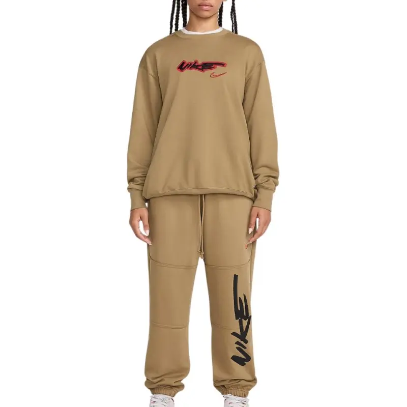Nike X Futura Paris Olympics Series Casual Pants Unisex Brown-5