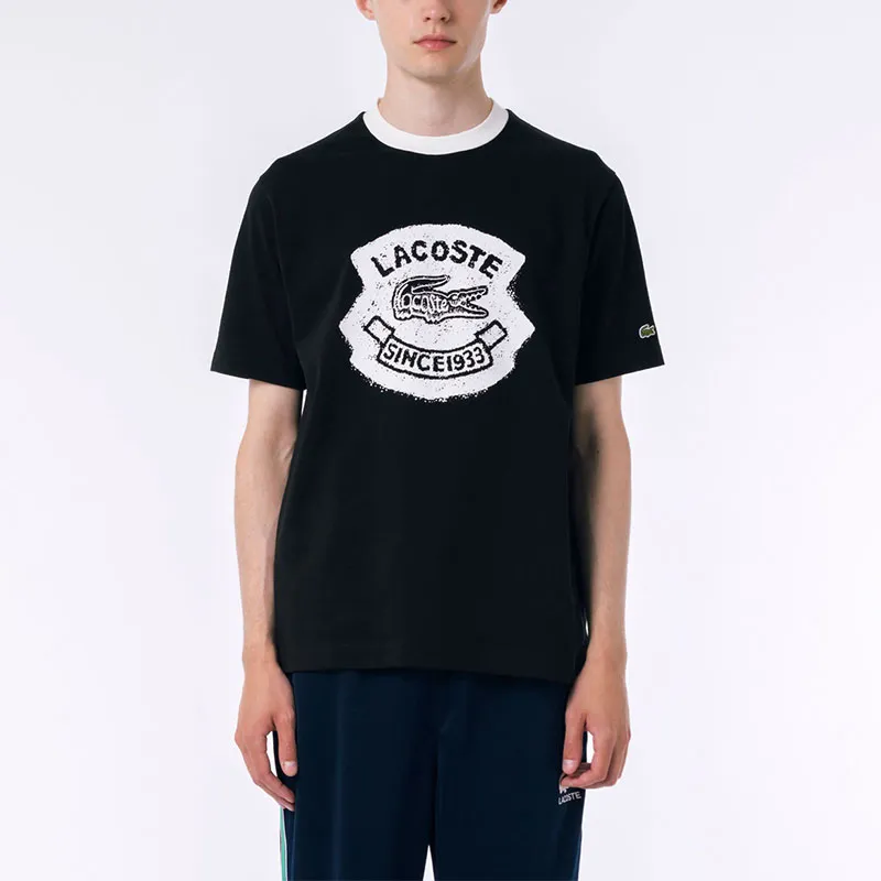 LACOSTE T Shirts Men Black-2