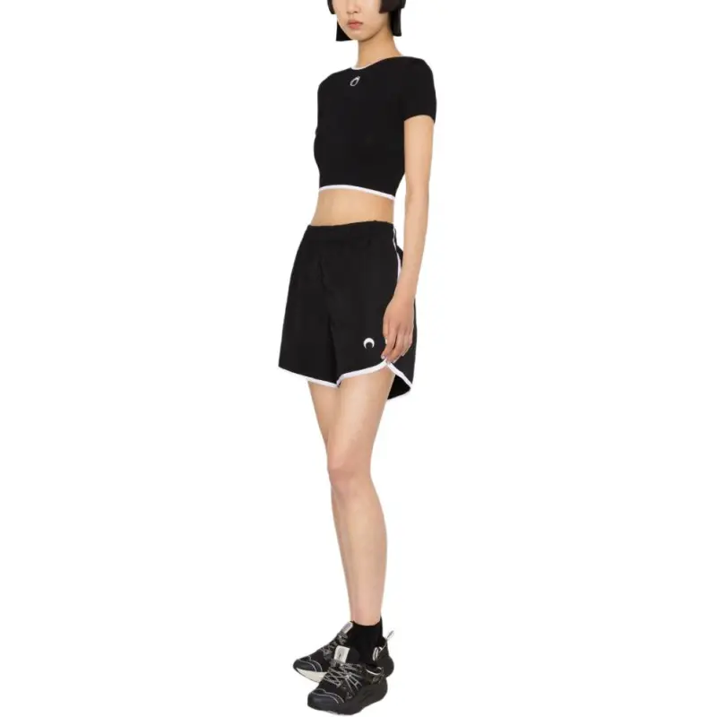 Marine Serre Casual Shorts Women's Black-2