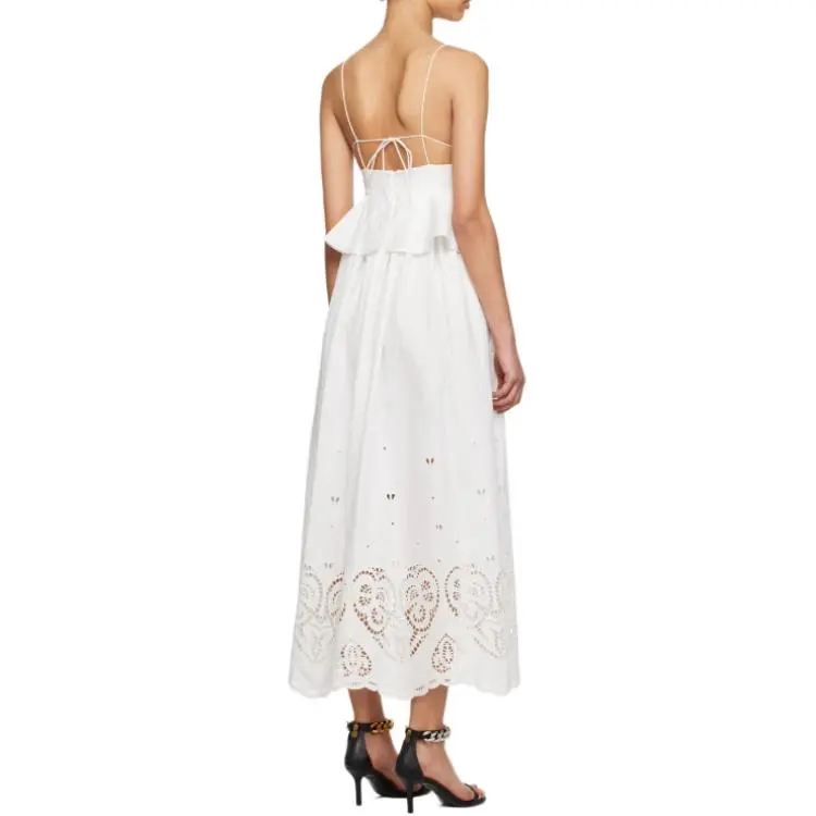 Stella McCartney Brodarie Anglaise Strapped Maxi Dress-4