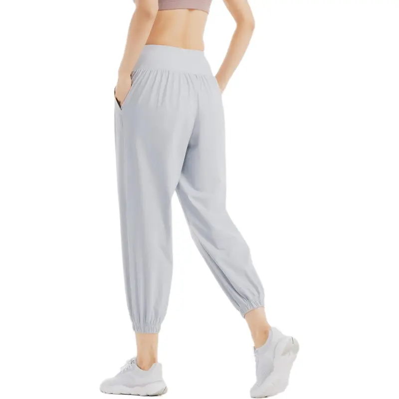 DECATHLON Athletic Trousers Women's Silver Gray-1