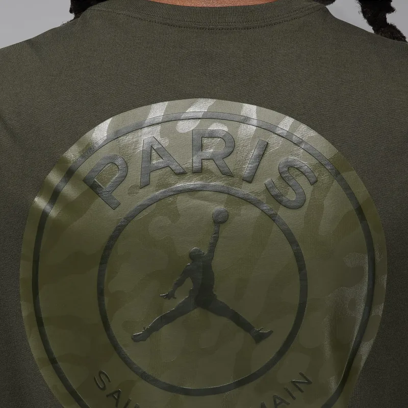 Jordan Jordan× PSG T-Shirt Men's Olive Green-4