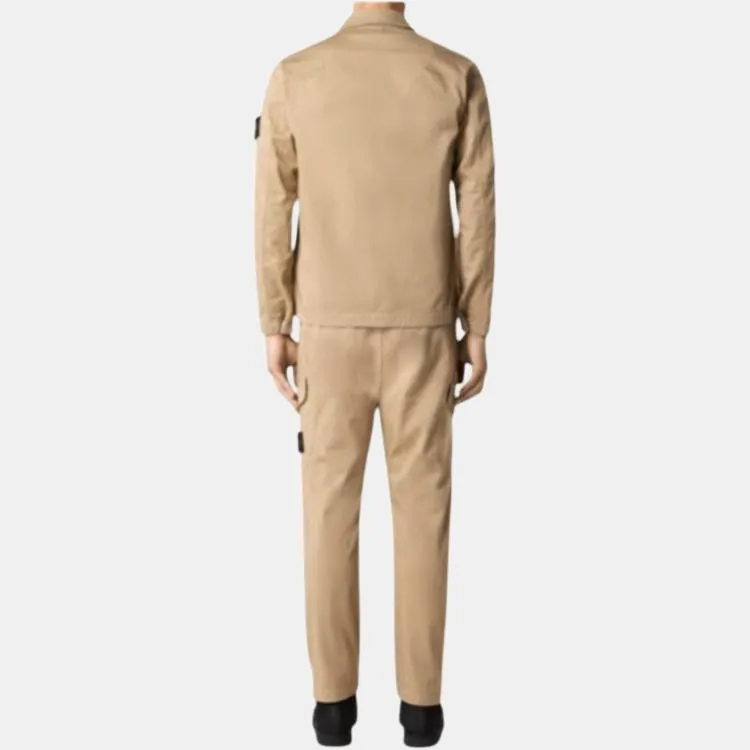 STONE ISLAND Compass Patch Zipped Shirt Jacket-3