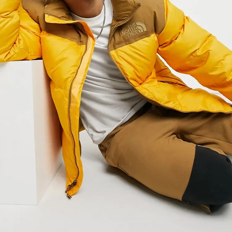 THE NORTH FACE Nuptse Down Jacket Winter Men's Yellow-3
