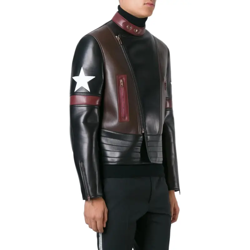 Givenchy Star Patch Biker Jacket-3