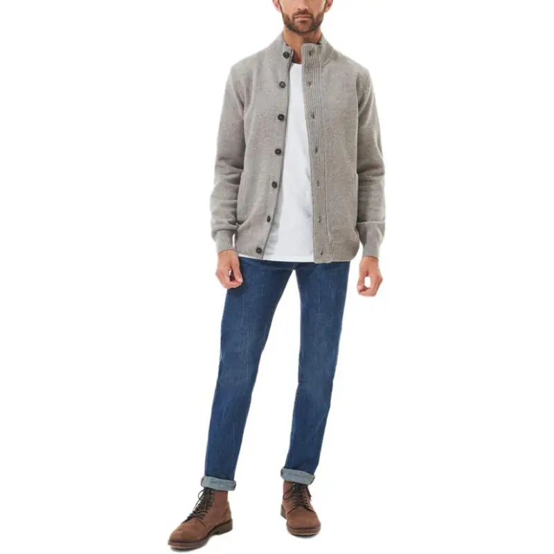 BARBOUR High Neck Button Up Cardigan-2