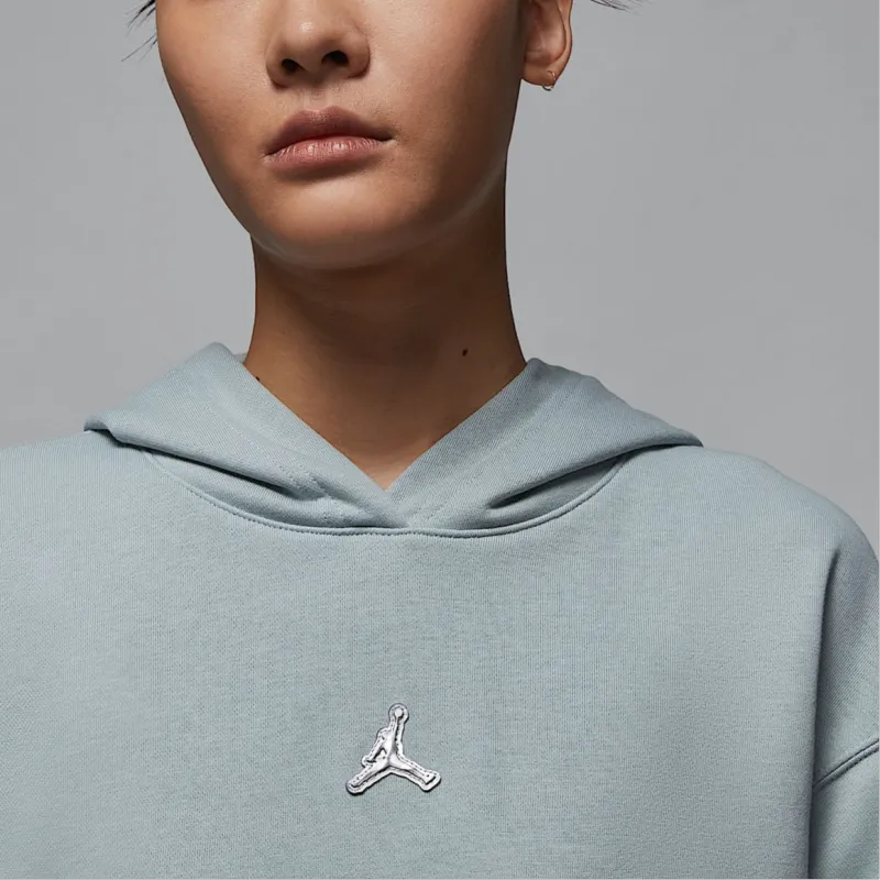 Jordan Brooklyn Sweatshirt Women's Floating Stone Gray-4