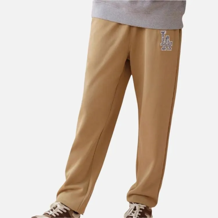 New Era Blue And White Porcelain Series Knitted Sports Pants Women's Khaki-1