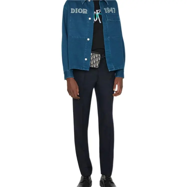 DIOR Dior Quarterly New Products Denim Jacket Men's Blue-2