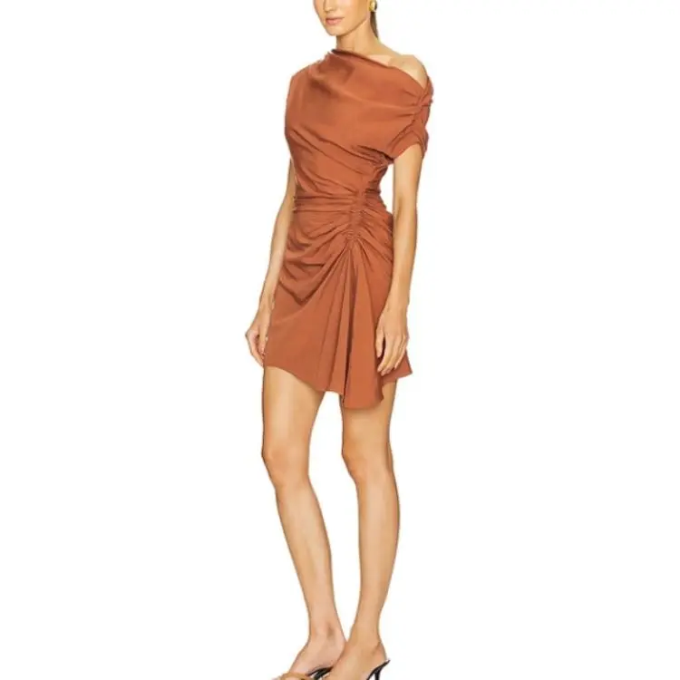 A.L.C. Short-Sleeved Dresses Women's Rusty Red-1