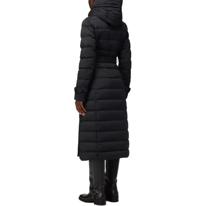 Burberry Double Breasted Hooded Belted Down Coat-4