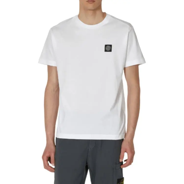 STONE ISLAND Logo Patch Crewneck T Shirt-1