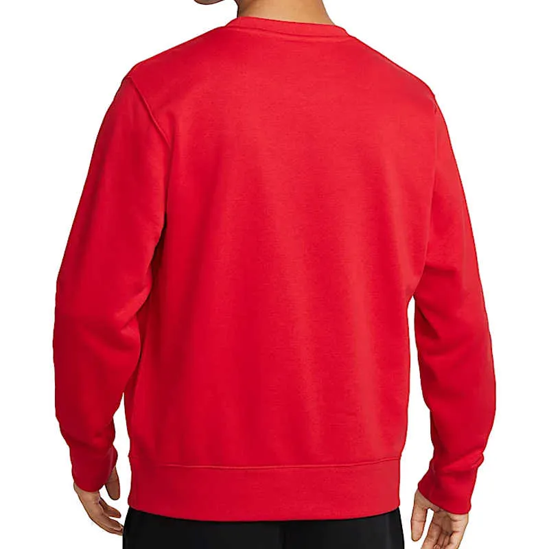 Nike Club Sweatshirt Men's University Red/White-1