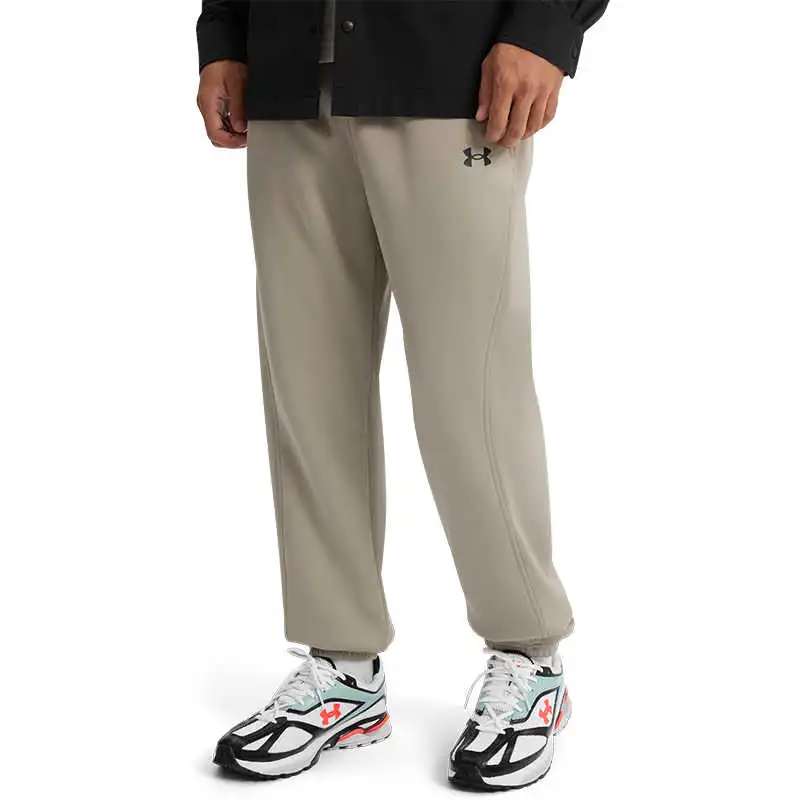 Under Armour Bonded Knitted Sports Pants Men's Urban Khaki-2