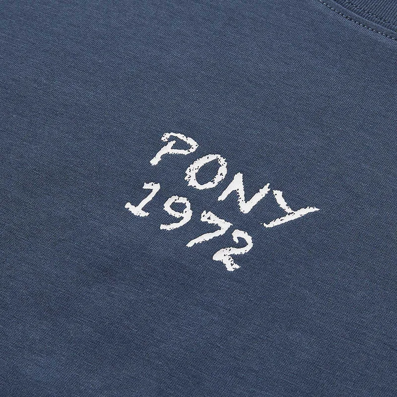 Pony T Shirts Unisex Navy Blue-3