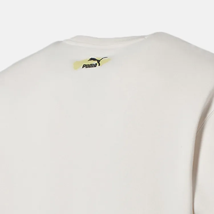 PUMA Trend Graphic Sweatshirt Men's White-3