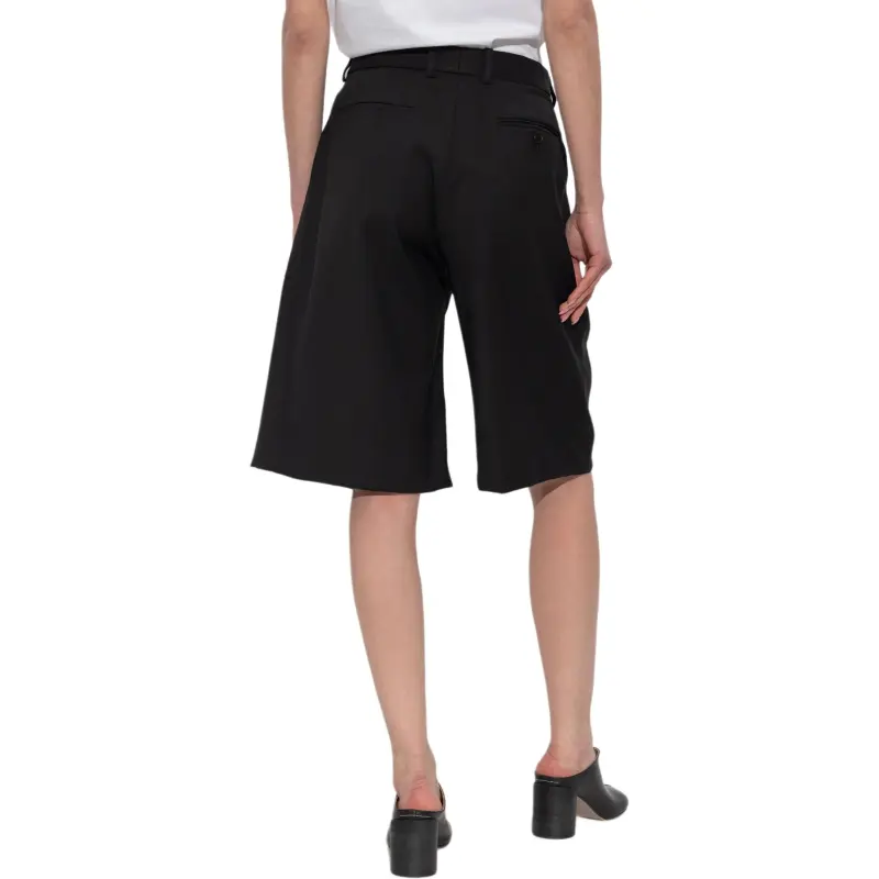 R13 Asymmetric Wrap Front Shorts-2
