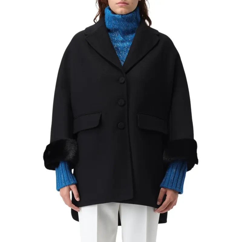 ERMANNO SCERVINO Coats Women's Black-2