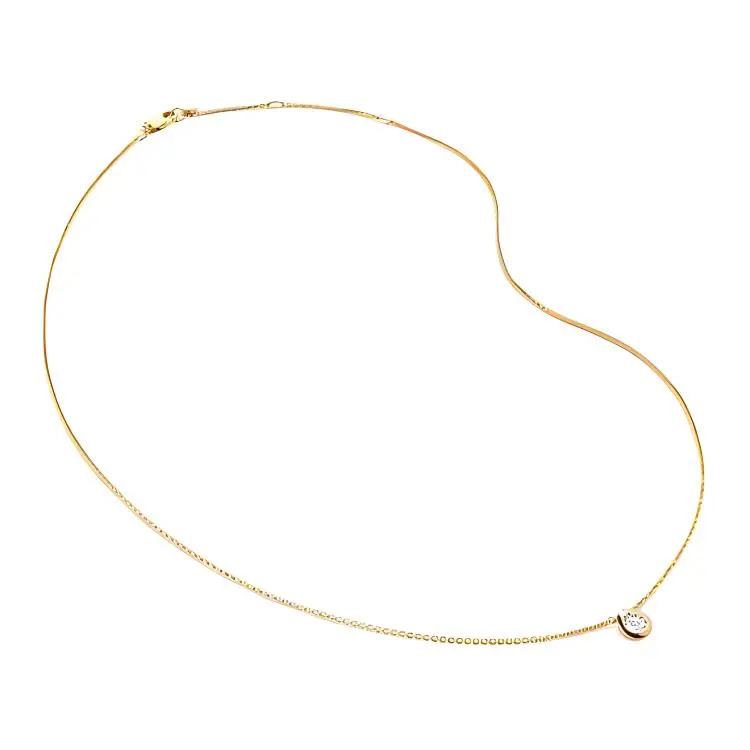 Monica Vinader Diamond Pear Adjustable chain Necklace-1
