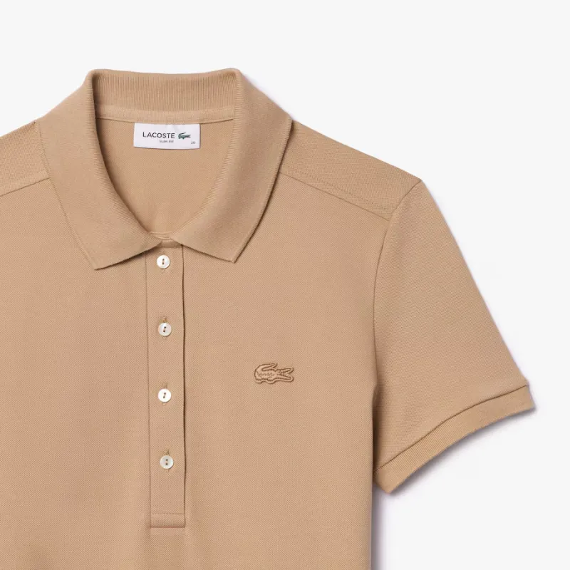 LACOSTE Logo embroidered Polo Dress-3