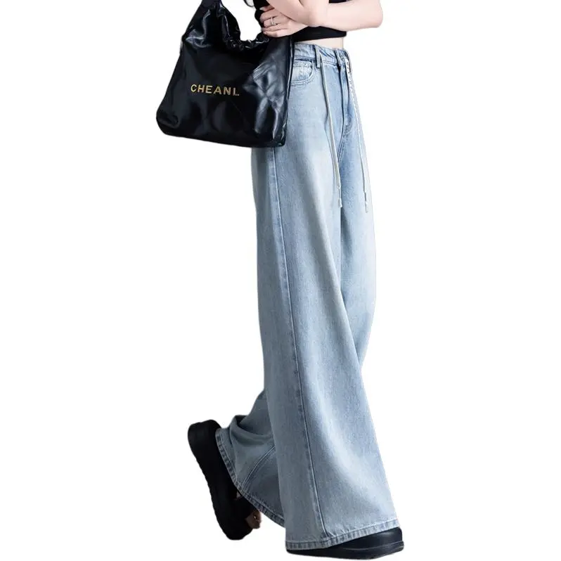 You Cow Me Pants Jeans Women's Light Blue-2