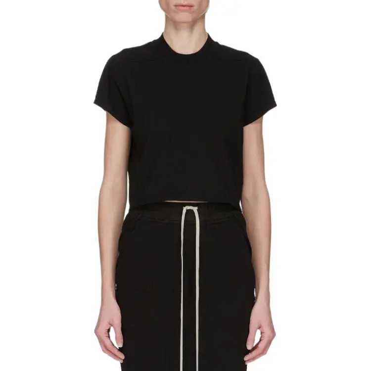Rick Owens DRKSHDW Cropped Small Level Crewneck T Shirt-2