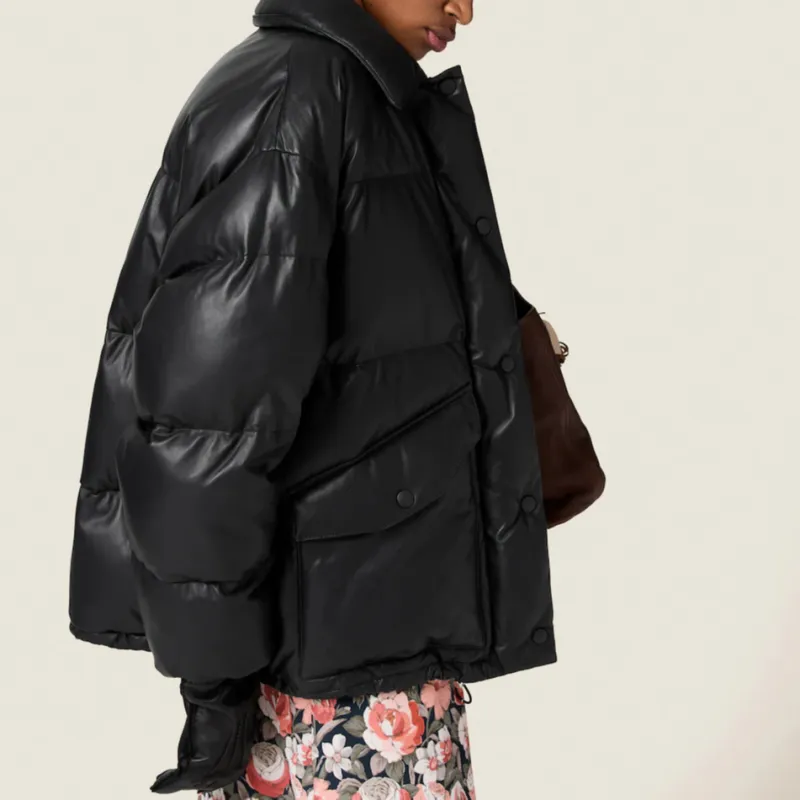 MIU MIU Puffer Jacket Women's Black-3