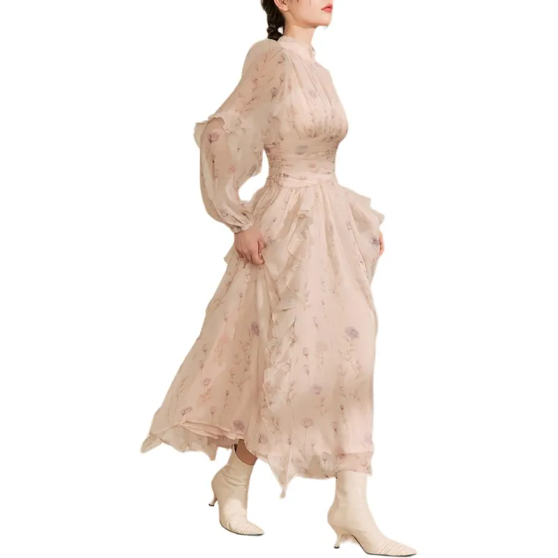 QIAOYUHUAZUN Long Sleeved Dresses Women's Multicolor-1