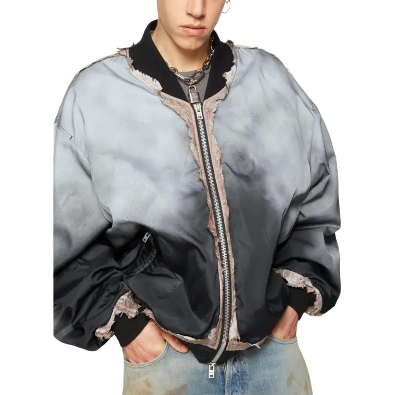 Acne Studios Distressed effect Bomber Jacket-4