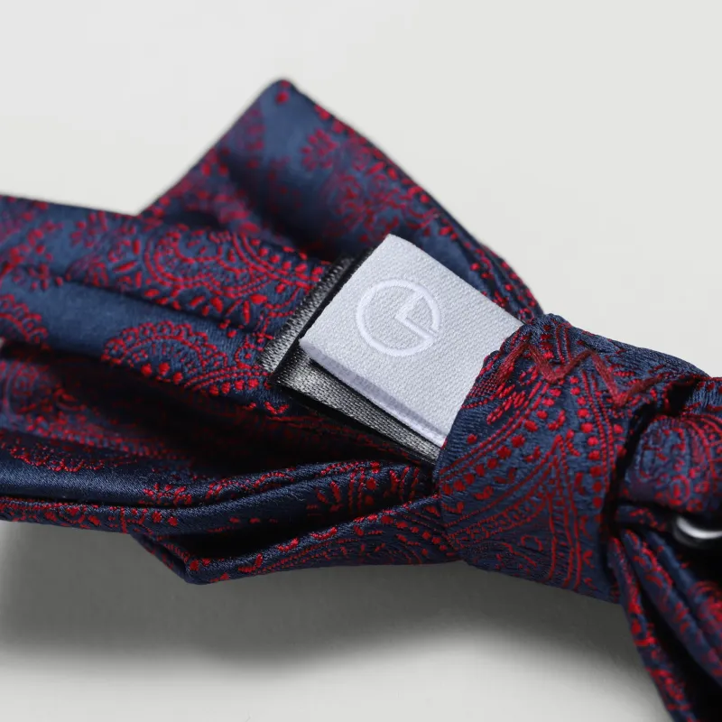 GOLDLION Polyester Bow Tie Men's Red-8